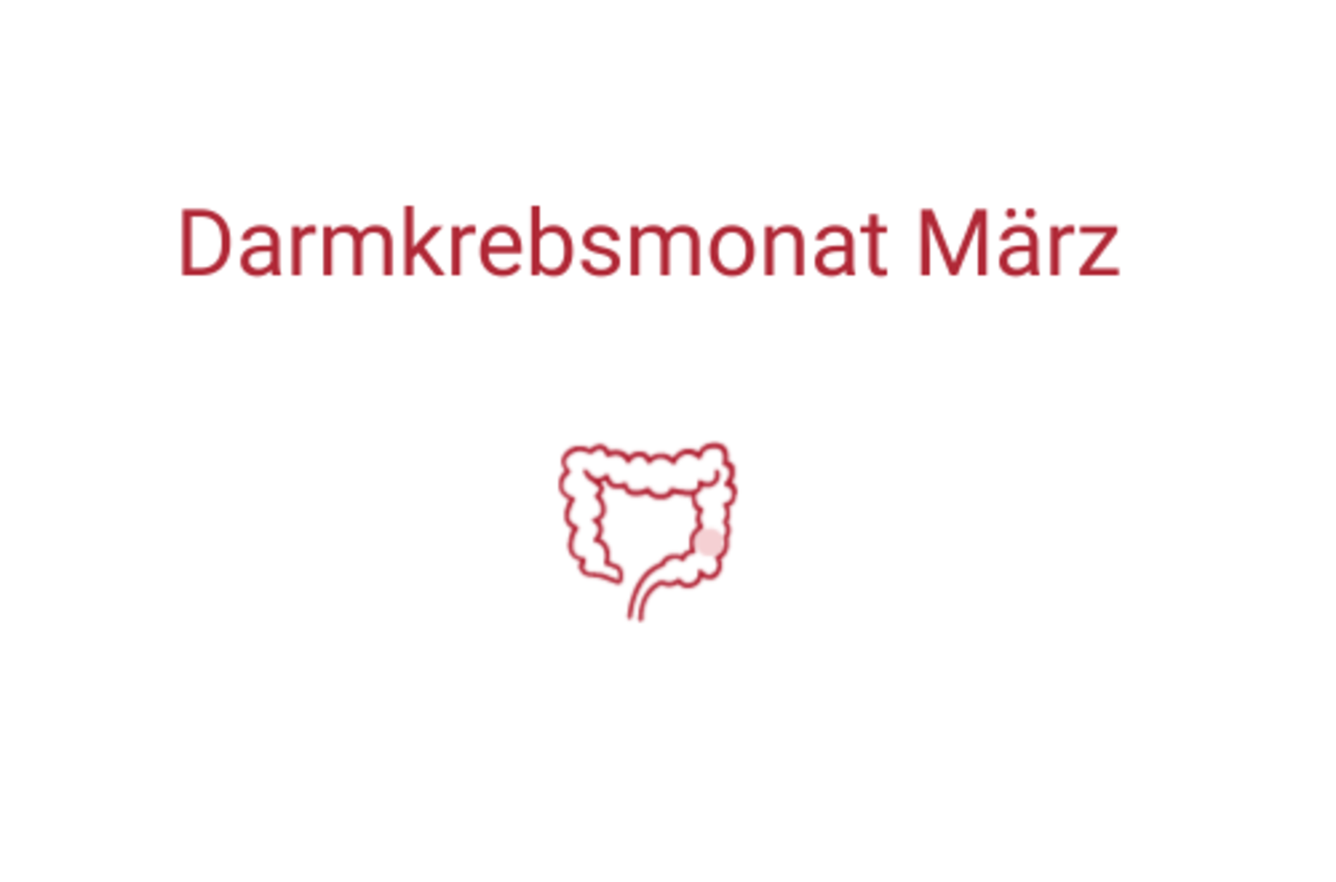 Themenbild Darmkrebsmonat