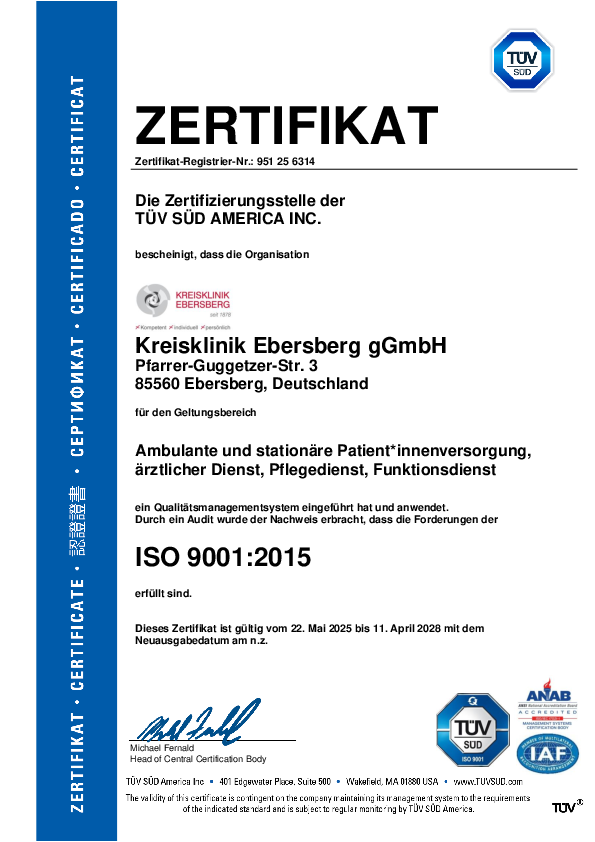 ISO-Zertifikat 2025