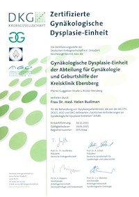 Zertifikat Dysplasie-Einheit Zertifikat Dysplasie-Einheit